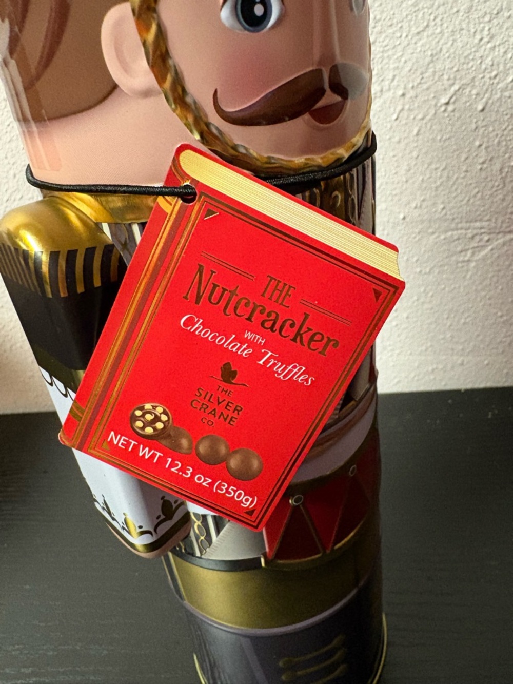 Silver Crane Nutcracker Tin Holiday Decor Collectible Container NWT - Picture 3 of 6